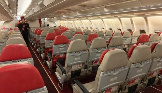 関空からバンコク ドンムアン空港までのエアアジア XXJ611便、バンコク深夜着